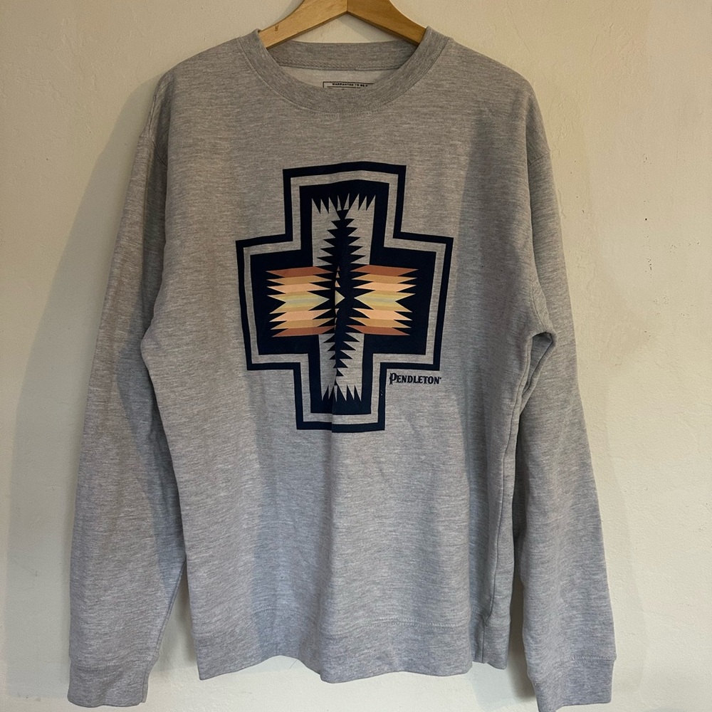 PENDLETON Mens Crew Neck grey sweatshirt L